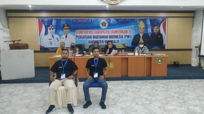 Konferkab V, Adi Putra Terpilih Aklamasi Sebagai Ketua PWI Bengkalis